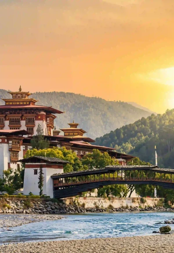 16029105-punakha-dzong-at-sunset