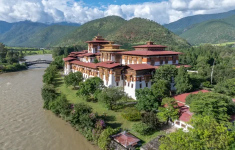 Punakha Dzong from southside DOT AA Original Bhutan Travels (1)